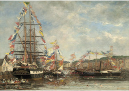 D-7160 Eugene Boudin - Slavnost v přístavu Honfleur