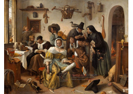 SO IX 261 Jan Steen - Na pozoru před prodejci