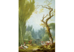 D-7913 Jean Honoré Fragonard - Hra na koně a jezdce