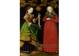 VlCR-144 Lucas Cranach - Svatá Genevieve a Apollonia