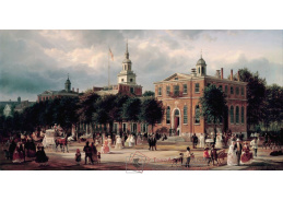 SO XI-473 Ferdinand Richardt - Independence Hall v Philadelphii