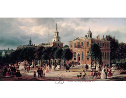 SO XI-473 Ferdinand Richardt - Independence Hall v Philadelphii