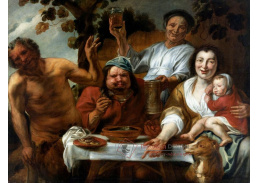 A-3544 Jacob Jordaens - Satyr a rolník