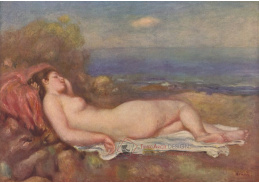 R14-161 Pierre-Auguste Renoir - Spánek u moře