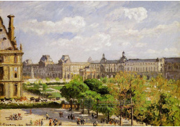 VCP-191 Camille Pissarro - Zahrady na Place du Carrousel v Tuileries