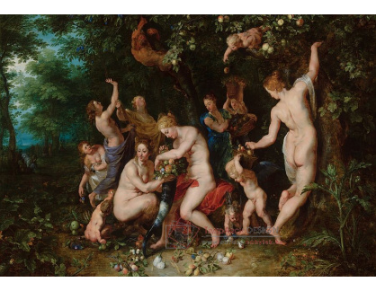 BRG-141 Jan Brueghel a Peter Paul Rubens - Nymfy plnící roh hojnosti