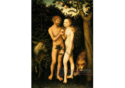 VlCR-157 Lucas Cranach - Adam a Eva v ráji