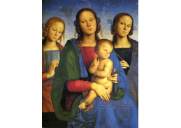 VSO162 Pietro Perugino - Madonna a dítě se světicemi