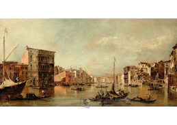 SO XI-488 Francesco Guardi - Grand Canal s Palazzo Bembo, Benátky