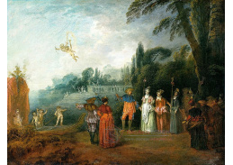 SO XIV-339 Jean-Antoine Watteau - Najímání na Cythereu