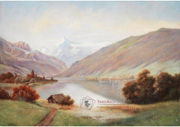 KO VI-450 Wilhelm Ambros - Pohled na Zell am See a Kitzsteinhorn