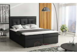 MIRABEL PLUS BOX, čalouněná postel 180x200cm - boxspring, látka tmavě šedá