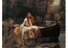 VANG38 John William Waterhouse - Paní Shalott