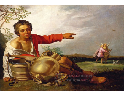 D-6959 Abraham Bloemaert - Pastýř ukazující na Tobiáše a Anděla