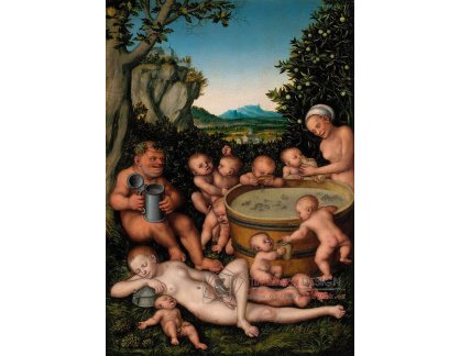 VlCR-105 Lucas Cranach - Bacchus u sudu vína