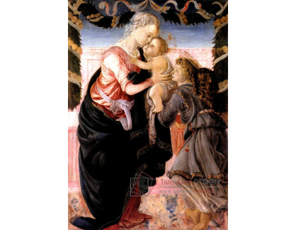 VR17-21 Sandro Botticelli - Madonna a dítě s andělem