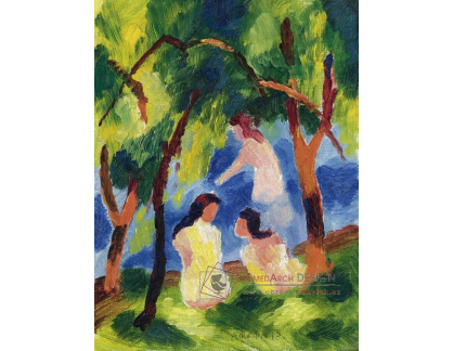 A-6091 August Macke - Dívky při koupání