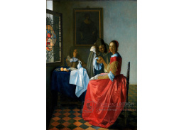 DDSO-2836 Johannes Vermeer - Dívka se sklenici vína