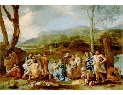 KO VI-134 Nicolas Poussin - Svatý Jan Křtitel v řece Jordán