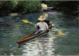 KO I-357 Gustave Caillebotte - Kanoe na řece Yerres