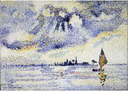 KO I-407 Henri Edmond Cross - Západ slunce na laguně v Benátkách