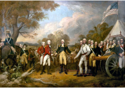 VU133 John Trumbull - Kapitulace britského generála Johna Burgoyne u Saratogy, 17. října 1777