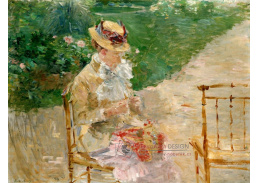 A-3379 Berthe Morisot - Mladá žena při pletení