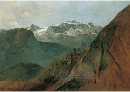 D-7219 Friedrich August Mathias Gauermann - Dachstein z Plassen poblíž Hallstattu