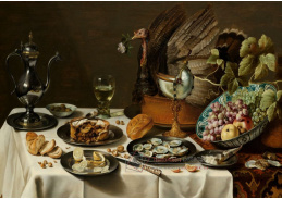 VH439 Pieter Claesz - Zátiší s tureckým koláčem