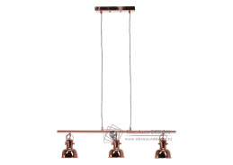 AVIER 4, závěsná lampa v retro stylu, rose gold