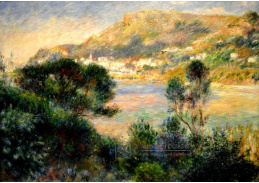 VR14-289 Pierre-Auguste Renoir - Pohled z Cap Martin na Monte Carlo