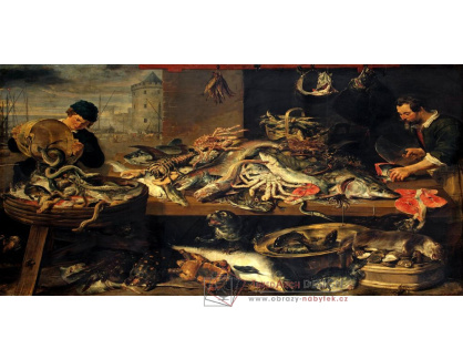 A-1201 Frans Snyders - Stánek s rybami