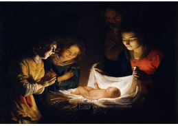 SO VI-284 Gerard van Honthorst - Klanění dítěti