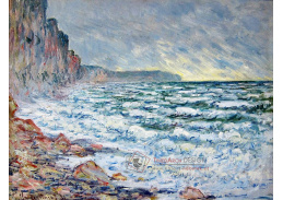 R8-142 Claude Monet - Moře a pobřeží ve Fecamp