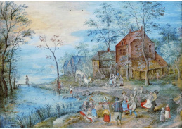 BRG-103 Jan Brueghel - Vesnička s tančícími sedláky