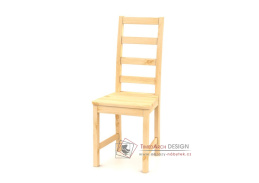 B166 MINA, jídelní židle celodřevěná, borovicový masiv