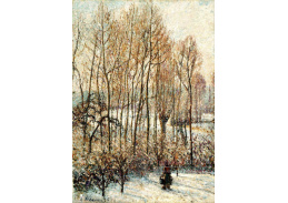 VCP-486 Camille Pissarro - Ranní slunce na sněhu v Eragny