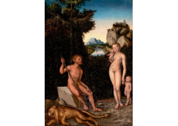 VlCR-173 Lucas Cranach - Faun a jeho rodina s zabitým lvem