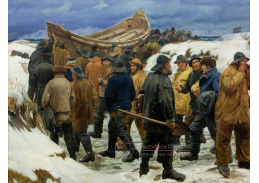 SO IX 180 Michael Ancher - Záchranný člun mezi dunami