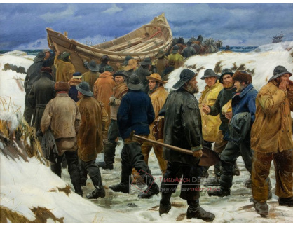 SO IX 180 Michael Ancher - Záchranný člun mezi dunami