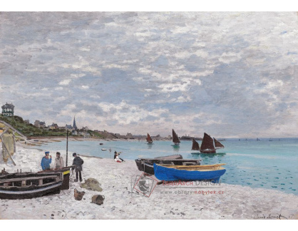 D-7084 Claude Monet - Pláž na Sainte-Adresse