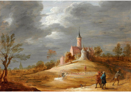 SO XVI-448 David Teniers - Krajina s hradem a postavami