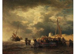 A-3353 Andreas Achenbach - Bouře na pobřeží