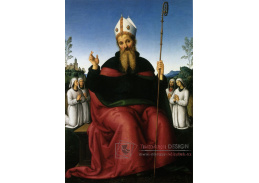 VSO170  Pietro Perugino - Svatý Augustin a čtyři členové řádu