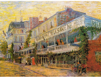 VR2-85 Vincent van Gogh - Restaurant de la Sirene v Asnieres