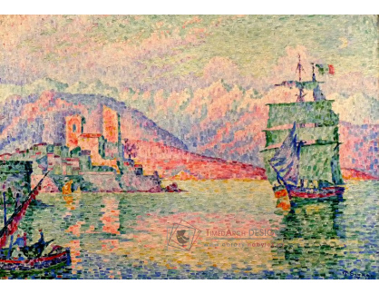 KO IV-481 Paul Signac - Antibes v noci