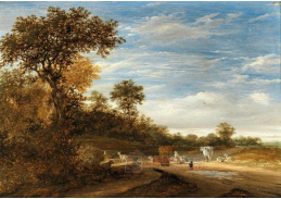 DDSO-5081 Jacob van Ruysdael - Lesní krajina se skotem