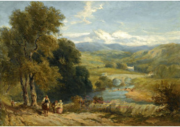 SO XVI-441 David Cox - Krajina s výhledem na Bolton Abbey, Yorkshire a řeku Wharfe