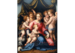 VSO125 Michele di Ridolfo del Ghirlandaio - Madonna s dětmi