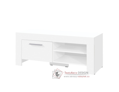 CEZANNE R15, televizní stolek 1-dveřový, bílá